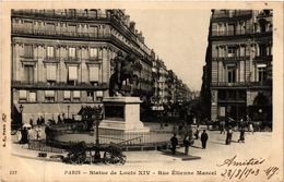 CPA PARIS 2e-Statue De Louis XIV-Rue Étienne Marcel (322081) - Statues