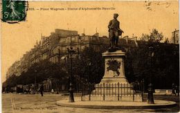 CPA PARIS 17e-Place Wagram Et Statue D'Alphonse De Neuville (322509) - Statues