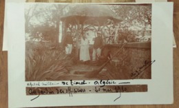 Tiaret, Algérie, 1910 - Hôpital Militaire, Au Jardin Des Officiers - Photo Carte Postale - Tiaret