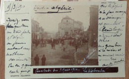 Tiaret, Algérie, 1910 - Cavalcade Du 9 Mars, "la Dislocation" - Photo Carte Postale - Tiaret