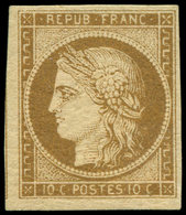 * EMISSION DE 1849 - 1a   10c. Bistre-brun, Quasiment **, TTB - 1849-1850 Cérès