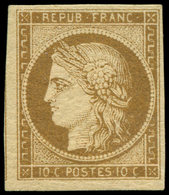 * EMISSION DE 1849 - 1a   10c. Bistre-brun, Quasiment **, TTB - 1849-1850 Ceres