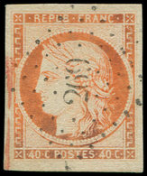 EMISSION DE 1849 - 5    40c. Orange, Obl. PC 269, TTB - 1849-1850 Cérès