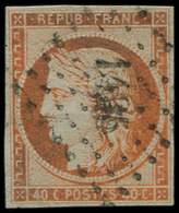 EMISSION DE 1849 - 5    40c. Orange, Oblitéré PC 1496, TB - 1849-1850 Ceres