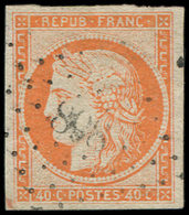 EMISSION DE 1849 - 5    40c. Orange, Obl. PC 898, TB. Br - 1849-1850 Ceres