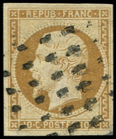 PRESIDENCE - 9    10c. Bistre-jaune, Oblitéré GROS POINTS, TB. C - 1852 Luigi-Napoleone