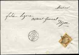 Let PRESIDENCE - 9    10c. Bistre-jaune, Très Belles Marges, Obl. ETOILE S. LSC, Càd 2e PARIS 5 10/8/53, Arr. DIJON, Sup - 1852 Luigi-Napoleone