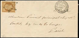 Let PRESIDENCE - 9    10c. Bistre-jaune, Obl. ETOILE S. LAC, Càd LETTRE AFFie DE PARIS POUR PARIS 28/1/54, TTB - 1852 Luigi-Napoleone