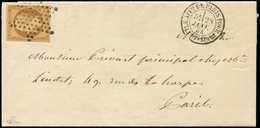 Let PRESIDENCE - 9    10c. Bistre-jaune, Obl. ETOILE S. LAC, Càd LETTRE AFFie DE PARIS POUR PARIS 28/1/54, TTB - 1852 Louis-Napoleon