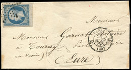 Let PRESIDENCE - 10   25c. Bleu, Petit Bdf, Obl. ETOILE S. LSC, Càd 3e PARIS 14 30/3/53, TTB - 1852 Louis-Napoléon