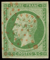 EMPIRE NON DENTELE - 12    5c. Vert, Oblitéré ETOILE ROUGE, TTB - 1853-1860 Napoleon III