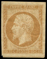 ** EMPIRE NON DENTELE - 13A  10c. Bistre T I, Grandes Marges, TB - 1853-1860 Napoleone III