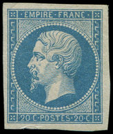 * EMPIRE NON DENTELE - 14B  20c. Bleu, T II, Frais Et TB. C - 1853-1860 Napoléon III.