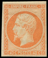 * EMPIRE NON DENTELE - 16   40c. Orange, Frais Et TB - 1853-1860 Napoléon III