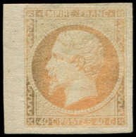 * EMPIRE NON DENTELE - 16   40c. Orange, Petit Bdf, Couleur Partiellement Oxydée Et G. Altérée, B/TB - 1853-1860 Napoléon III.