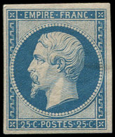 * EMPIRE NON DENTELE - R15c 25c. Bleu Clair, REIMPRESSION, TB - 1853-1860 Napoléon III