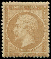 * EMPIRE DENTELE - 21   10c. Bistre, Frais Et TB - 1862 Napoleon III