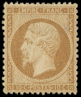 (*) EMPIRE DENTELE - 21   10c. Bistre, Bon Centrage, TB. C - 1862 Napoleone III