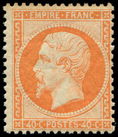 ** EMPIRE DENTELE - 23   40c. Orange, Très Frais Et TB - 1862 Napoléon III