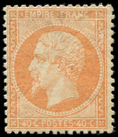 * EMPIRE DENTELE - 23   40c. Orange, TB. C - 1862 Napoléon III