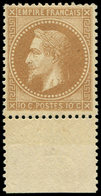 * EMPIRE LAURE - 28Ac 10c. Bistre-brun, Bdf, Très Bon Centrage, TTB - 1863-1870 Napoleon III With Laurels