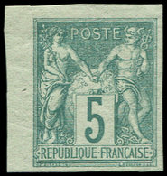 * TYPE SAGE - 64a   5c. Vert, NON DENTELE, Petit Cdf, Frais Et TB - 1876-1878 Sage (Type I)