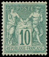 * TYPE SAGE - 65   10c. Vert, Frais Et TB - 1876-1878 Sage (Type I)