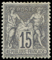 * TYPE SAGE - 66   15c. Gris, Forte Ch., Très Bon Centrage, TB. C - 1876-1878 Sage (Type I)