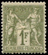* TYPE SAGE - 72    1f. Bronze, Forte Ch., TB - 1876-1878 Sage (Type I)