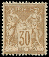 ** TYPE SAGE - 80   30c. Brun-jaune, Centrage Parfait, Superbe - 1876-1878 Sage (Type I)