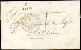 Let OBLITERATIONS PAR DEPARTEMENTS - 8/ARIEGE Cursive 8/SEIX S. LSC, Càd T12 ST GIRONS 21/1/38, TTB - 1849-1876: Classic Period