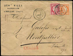 Let OBLITERATIONS PAR DEPARTEMENTS - 11/AVEYRON N°38 Et 57 Obl. Càd T17 MILLAU 1/6/76 S. Env. CHARGE, TB - 1849-1876: Classic Period