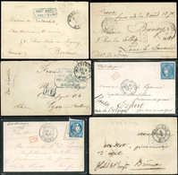 Let Guerre De 1870 -  5 Lettres Dont 2 Affranchies, Toutes De Ou Pour Prisonniers, TB - Guerra Del 1870