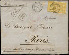 Let BUREAUX FRANCAIS A L'ETRANGER - N°92 PAIRE Obl. Càd CONSTANTINOPLE GALATA 7/6/83 S. Env. Rec., TB - 1849-1876: Période Classique