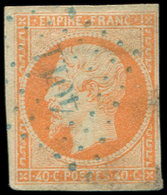 BUREAUX FRANCAIS A L'ETRANGER - N°16 Défx, Obl. PC Bleu 4011 De KERASSUNDE, Frappe TTB - 1849-1876: Période Classique