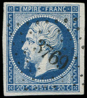 BUREAUX FRANCAIS A L'ETRANGER - N°14A Obl. PC 3769 De LATTAQUIE, TTB - 1849-1876: Période Classique