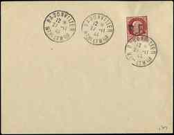 Let TIMBRES DE LIBERATION - BADONVILLER 6 : 1f50 Brun-rouge Obl. 27/11/44 S. Env., TB, Signé Mayer - Libération