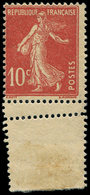 ** VARIETES - 138   Semeuse Camée, 10c. Rouge, PIQUAGE DOUBLE, Bdf, TB - Neufs