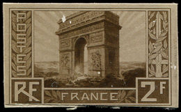 Collection Henri Cheffer - 258   Arc De Triomphe, 2f. Brun-rouge, Petite Maquette Photo De Cheffer, NON ADOPTE, TB - Non Classés