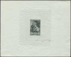 Collection Henri Cheffer - 753   Musée Postal, épreuve D'artiste En Noir, Papier Bleuté, Signée Cheffer, TB - Non Classés