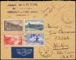 Let Collection Henri Cheffer - 780/83 Congrès De L'U.P.U., Obl. 1er Jour 7/5/47 Sur Env. Par Avion, TB - Non Classés