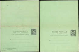 Let ENTIERS POSTAUX - Sage, 15c. Noir, CPRP N°I1, TB - Andere & Zonder Classificatie