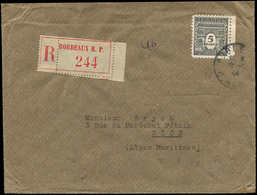 Let LETTRES DU XXe SIECLE - N°628 Obl. BORDEAUX 20/(2)/44 S. Env. Rec., TB - Lettres & Documents