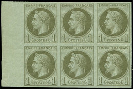 ** Colonies Générales - 7     1c. Vert-olive, BLOC De 6 Bdf, TB - Other & Unclassified