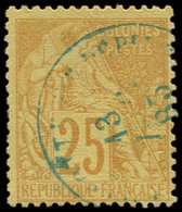 Colonies Générales - 53   25c. Jaune-bistre Obl. Càd Bleu MAYOTTE ET DEP 13/8/83, TB - Otros & Sin Clasificación