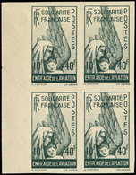 ** PA 1 10f. + 40f. Gris-vert, BLOC De 4 NON DENTELE, TB - Other & Unclassified