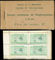 MAURITANIE Carnet 1 : 5c. Vert-jaune, 40 T., TB - Other & Unclassified