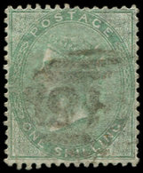 GRANDE BRETAGNE 20 : 1s. Vert, Nuance Pâle, Oblitération Un Peu Lourde, Sinon TB - Used Stamps