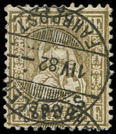 SUISSE 57 : 1f. Or, Obl., TB - 1843-1852 Poste Federali E Cantonali