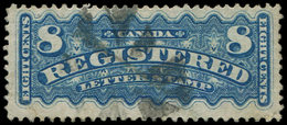 CANADA Timbres Pour Lettres Chargées 3 : 8c. Bleu, Obl., TB - Recommandés